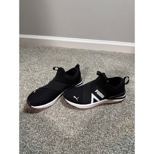 Puma Better Foam Prowl Slip-On Womens Training Shoes Black White Sz US 7.5